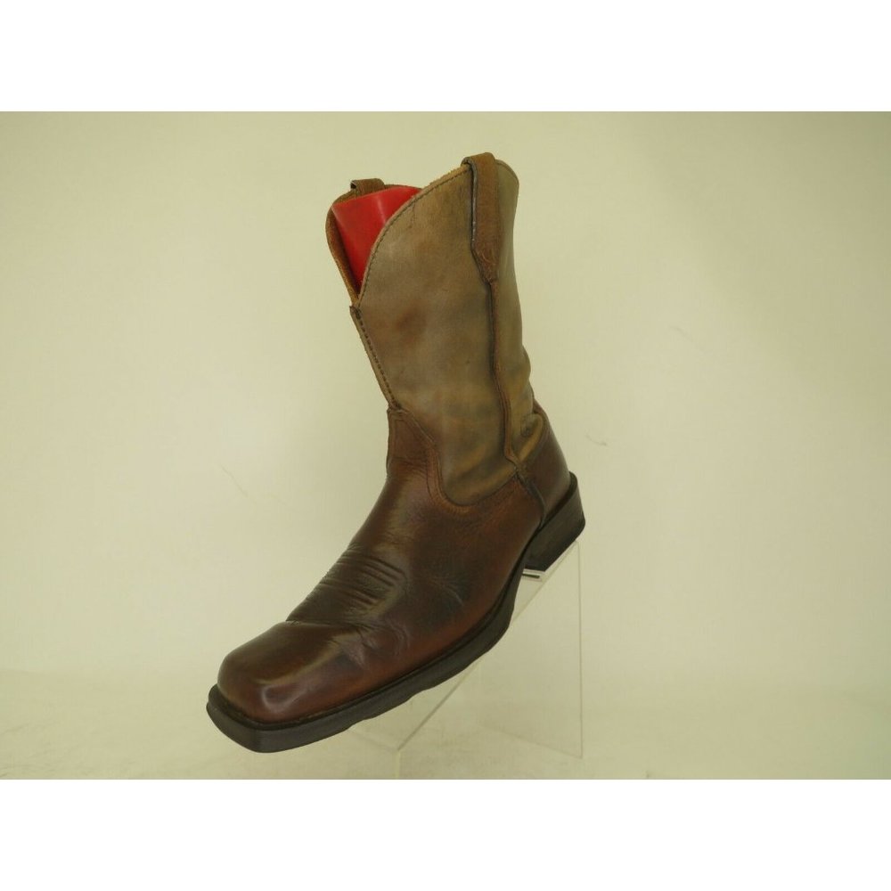Ariat Rambler Two Tone Brown Leather Cowboy Square